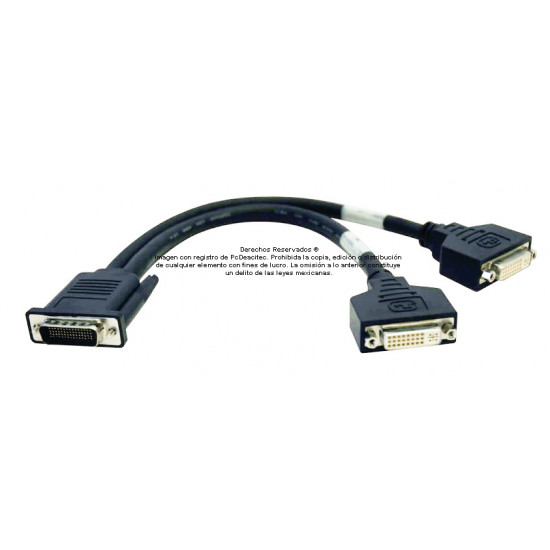 Adaptador Cable LFH59 DMS 59 macho a doble DVI-I (24+5 pin) hembra