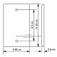 Placa Tapa Audio Jack 3.5 mm IDC en Aluminio