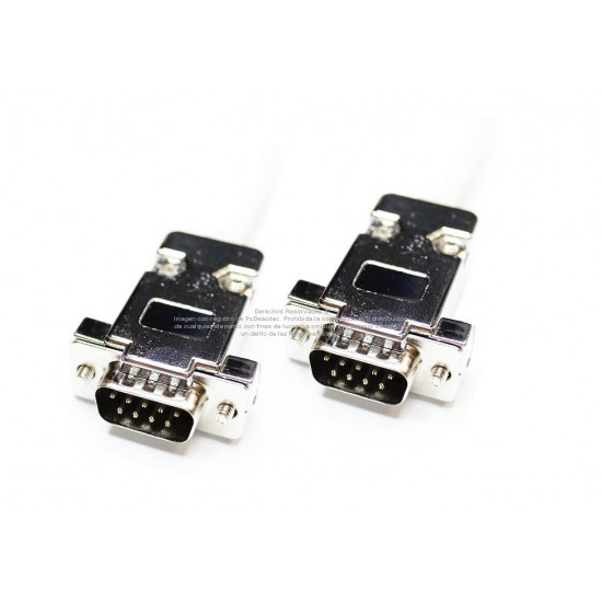 Cable serial DB9 macho a DB9 macho de 3 m Cable serial DB9 macho a DB9 macho de 3 m