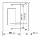 Placa Tapa Decora HDMI + 2 Jack RJ45 Cat5e en ABS Placa Tapa Decora HDMI + 2 Jack RJ45 Cat5e en ABS