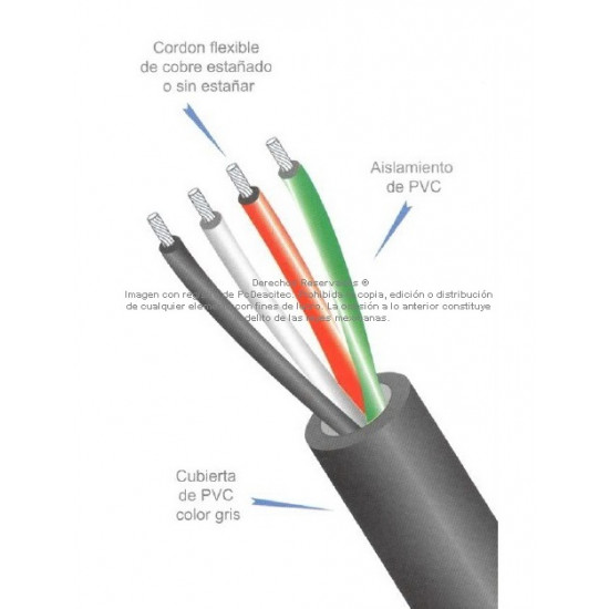 Cable Control ARSA 2x12 AWG venta por metro