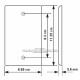 Placa Tapa VGA + HDMI + Jack RJ45 Cat5e en ABS