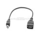 Cable extension mini USB tipo A a USB 2.0 hembra tipo A