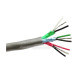 Metro de Cable Belden 3x(2x22) AWG blindado 8777 tres pares trenzados y blindados, venta por metro