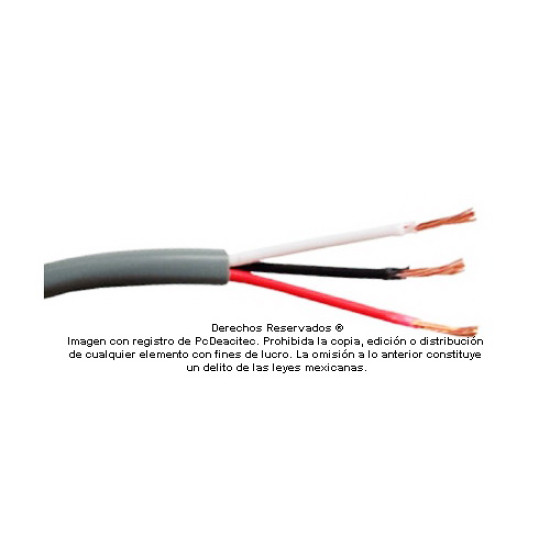 Metro de Cable Belden 3x22 AWG 5501UE para control, voz y datos, venta por metro