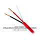 Metro de Cable Belden 2x16 AWG 5220UL ROJO contra incendio para control, voz y datos, venta por metro