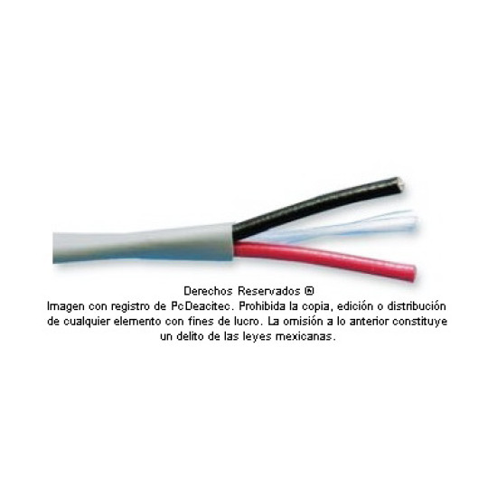 Metro de Cable Belden 2x16 AWG 5200UE multifilar para control, voz y datos, venta por metro