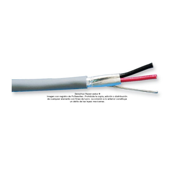 Cable 2x20 AWG blindado BELDEN 5400FE multifilar para control, voz y datos, venta por metro