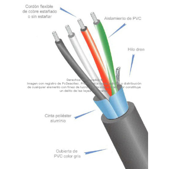 Cable Control Blindado ARSA Mylar + Dren 2x12 AWG venta por metro