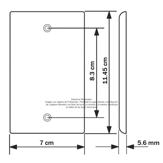 Placa Tapa Faceplate 1 keystone ABS