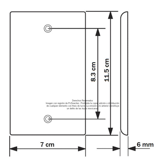 Placa Tapa metálica HDMI + USB 2.0 en Aluminio