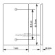 Placa Tapa metálica HDMI + USB 2.0 en Aluminio