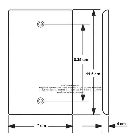 Placa Tapa Audio Jack 3.5 mm a remate con opresores en Acero Inoxidable