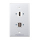Placa Tapa HDMI + USB 2.0 en ABS Placa Tapa HDMI + USB 2.0 en ABS