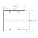 Placa Tapa XLR Canon dual soldable ABS Placa Tapa XLR Canon dual soldable ABS