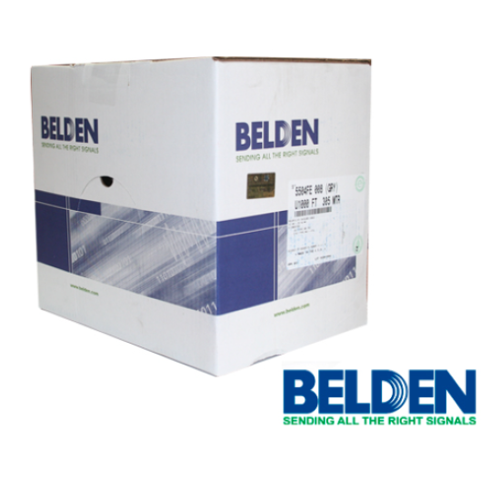 Bobina Belden Cable blindado 2x14 AWG 5120FL contra incendio, control, voz y datos, 305 m