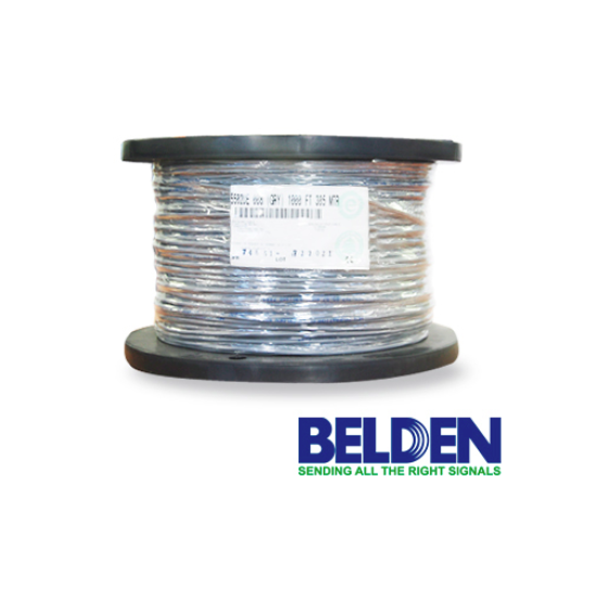 Bobina Belden Cable 4x22 AWG blindado 5502FE para control, voz y datos, 305 m