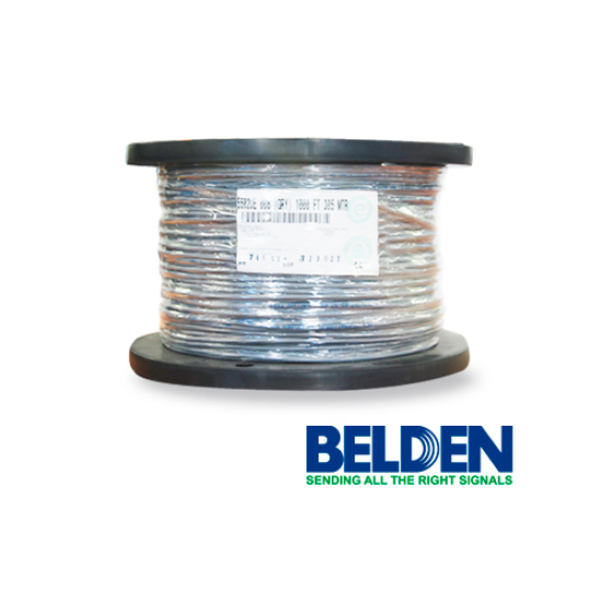 Bobina Belden Cable 4x22 AWG 5502UE para control, voz y datos, 305 m