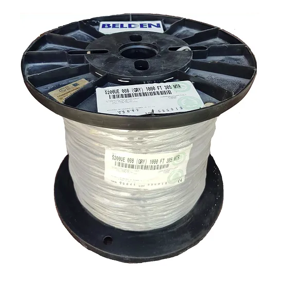 BOBINA Belden Cable 2x16 AWG 5200UE multifilar para control, voz y datos, 305 m