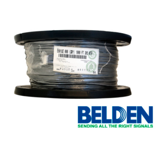 Bobina Belden Cable 3x22 AWG 5501UE para control, voz y datos, 305 m