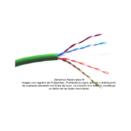 Metro de Cable Belden Cat6+ 2412 verde, venta por metro