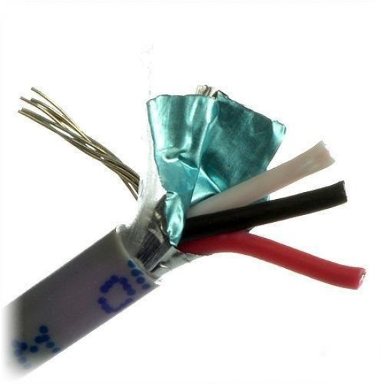 Metro de Cable Belden 3x22 AWG blindado 5501FE para control, voz y datos, venta por metro