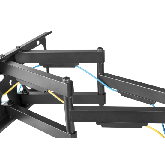 Soporte para TV, de pared, movimiento articulado, pantallas curvas o planas de 37" a 90" de máximo 75 kg