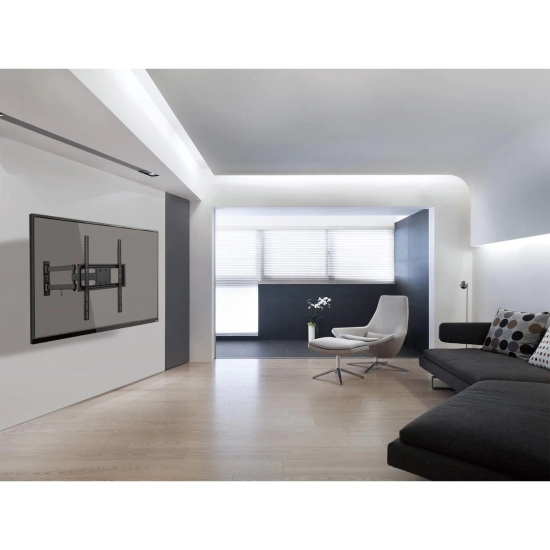 Soporte para TV, de pared, movimiento articulado, pantallas curvas o planas de 32" a 55" de máximo 35 kg Soporte para TV, de pared, movimiento articulado, pantallas curvas o planas de 32" a 55" de máximo 35 kg