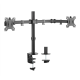 Soporte universal para 2 monitores con brazos de doble articulación Soporte universal para 2 monitores con brazos de doble articulación