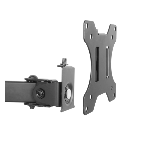 Soporte universal para 2 monitores con brazos de doble articulación Soporte universal para 2 monitores con brazos de doble articulación