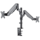 Soporte universal para dos monitores, con pistón a gas Soporte universal para dos monitores, con pistón a gas