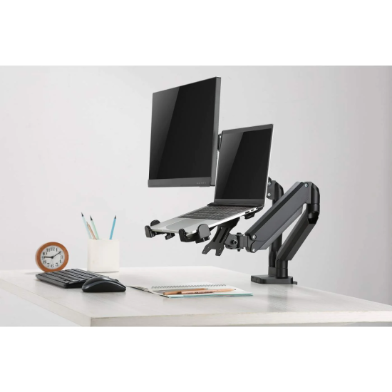 Soporte para laptop con montaje VESA ajustable Soporte para laptop con montaje VESA ajustable