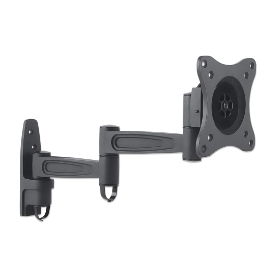 Soporte para monitor, de pared, movimiento articulado, pantalla plana de 13" a 27" máximo 15 kg
