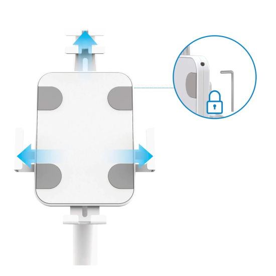 Soporte antirrobo para Tablet y iPad para escritorio