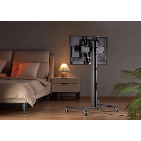 Soporte compacto para TV con ruedas