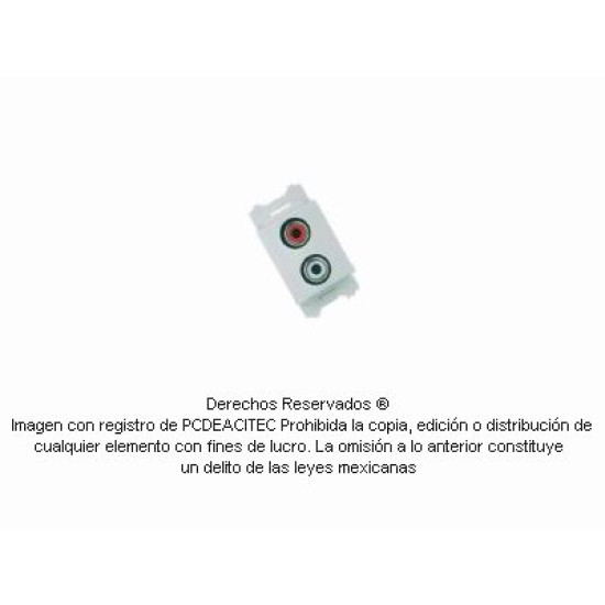 Socket puerto RCA R/L soldable para caja retráctil 202010/202030/202060