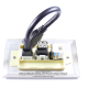 Placa Tapa HDMI 4k pigtail + USB 2.0 + Jack RJ45 Cat6 crimpado en Acero Inoxidable