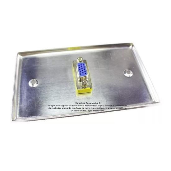Placa Tapa VGA Acero Inoxidable grado alimenticio Placa Tapa VGA Acero Inoxidable grado alimenticio
