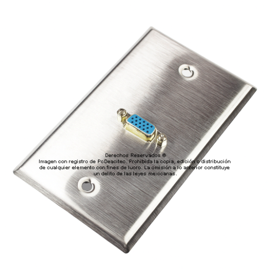 Placa Tapa VGA Acero Inoxidable grado alimenticio Placa Tapa VGA Acero Inoxidable grado alimenticio
