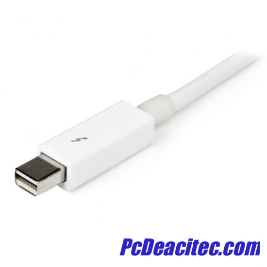 Cable 50cm Thunderbolt - Blanco - Macho a Macho