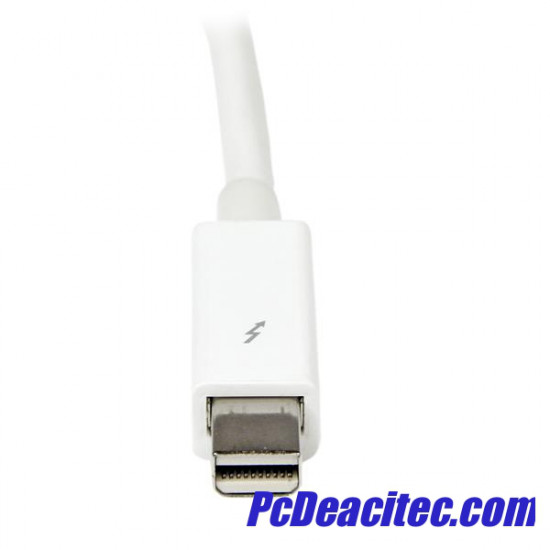 Cable 50cm Thunderbolt - Blanco - Macho a Macho