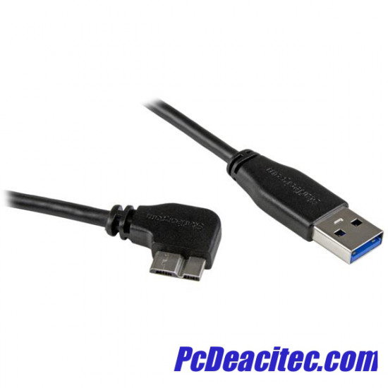 Cable USB 3.0 tipo A a Micro B 45° derecho de 0.5 m