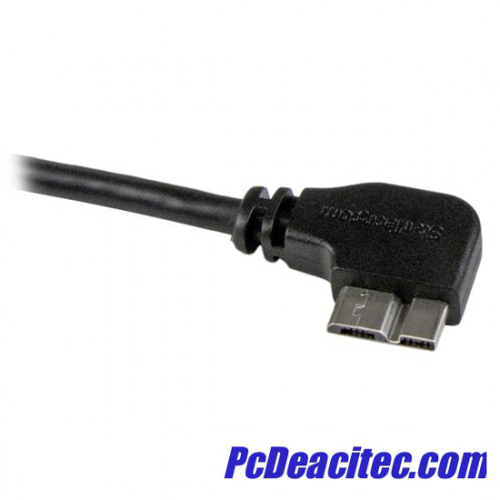 Cable USB 3.0 tipo A a Micro B 45° derecho de 0.5 m