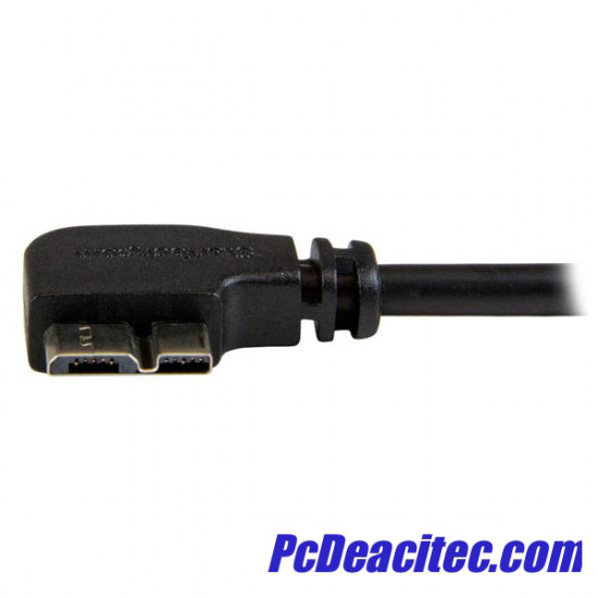 Cable USB 3.0 tipo A a Micro B 45° izquierda de 0.5 m