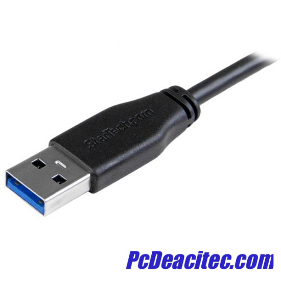 Cable USB 3.0 tipo A a Micro B 45° izquierda de 0.5 m