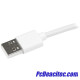 Cable Lightning Acodado a USB 2.0 de 1 m