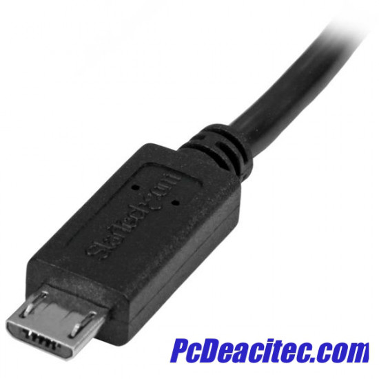 Cable de 50cm Micro USB de Extensión - Macho a Hembra