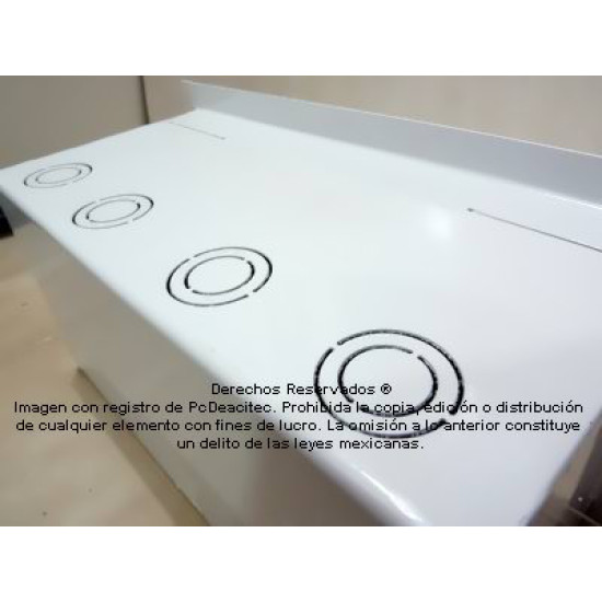 Caja modular multipuertos a piso 4 bahías BLANCA