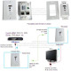 Extensor HDMI e IR en placa pared vía Cat5e o Cat6 hasta 50 m