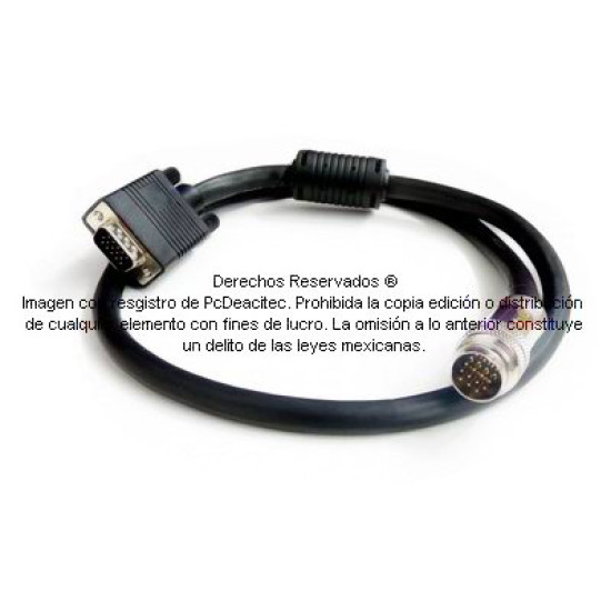 Cable SVGA (HD15) conexión rápida FASTERCONNECT 15 m con DIN de unión